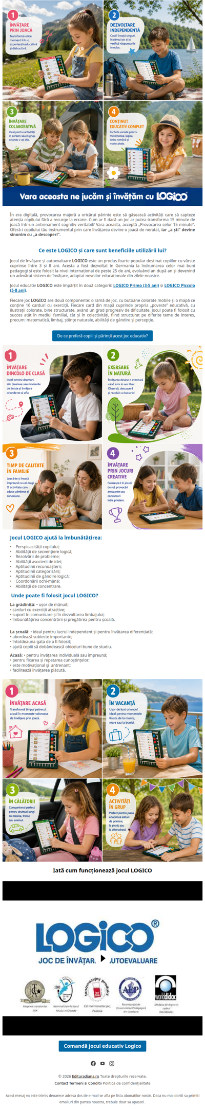 Provocarea celor 15 minute: Poate LOGICO® să devină noul joc preferat al copilului tău?