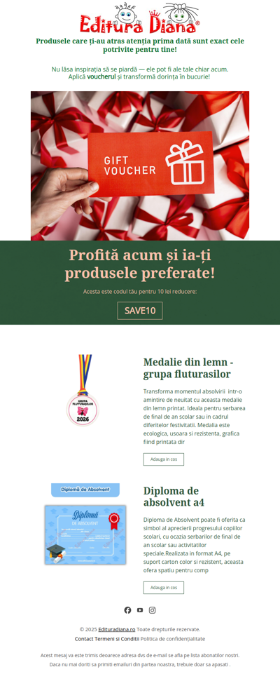 Uneori,  intuiția știe mai bine ce ai nevoie! Aplică voucherul și bucură-te de produsele tale preferate!