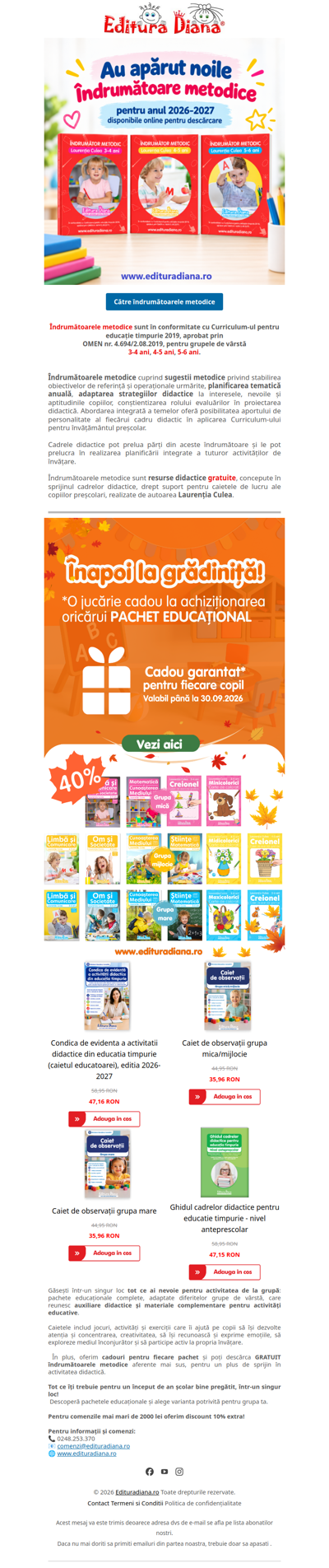 ®GRATUIT! Descarcă NOILE îndrumătoare metodice pentru anul 2026-2027👍