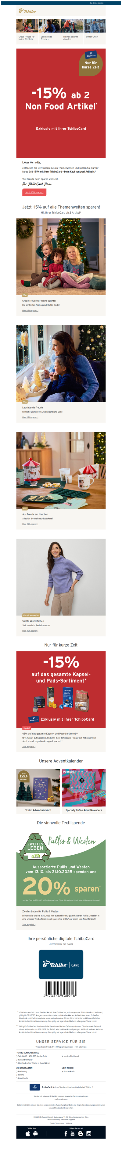 -15% nur für kurze Zeit