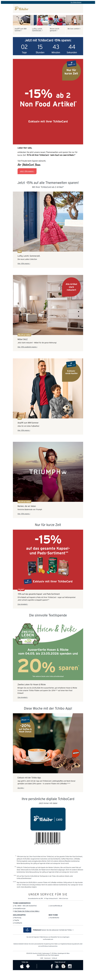 -15% nur für kurze Zeit!