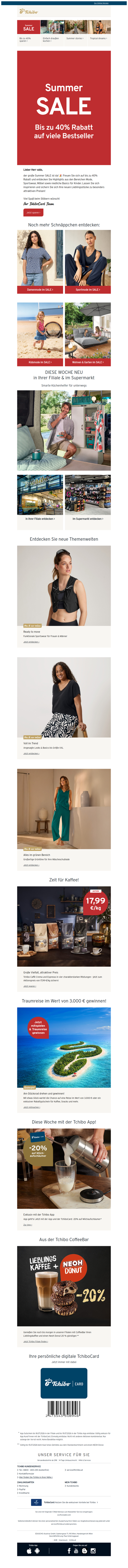 SUMMER SALE: bis zu 40% sparen 🤩