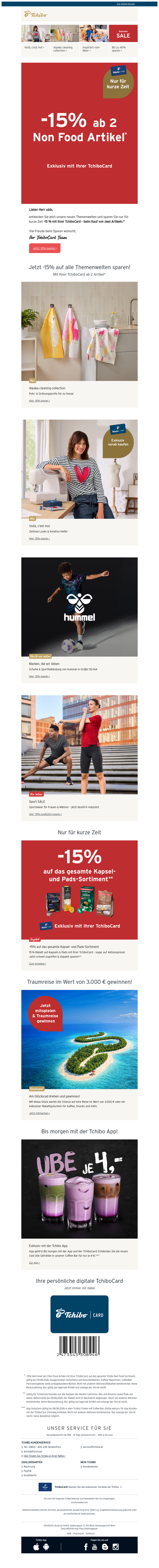 -15% nur für kurze Zeit!