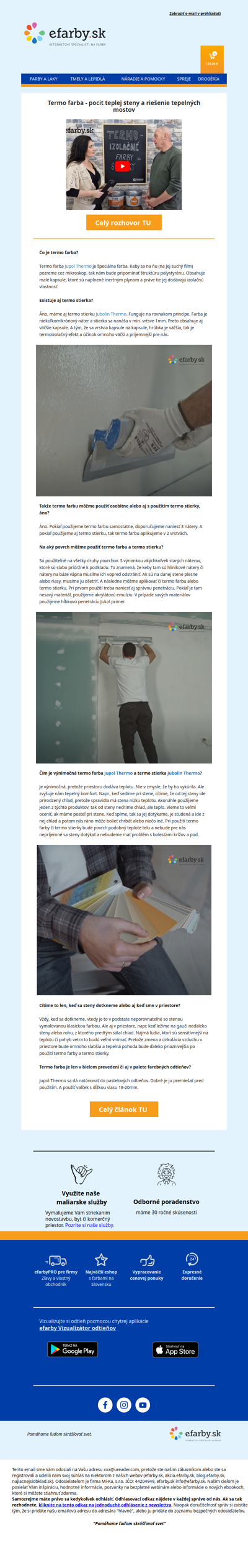 Rozhovor: Termo farba - pocit teplej steny a riešenie tepelných mostov