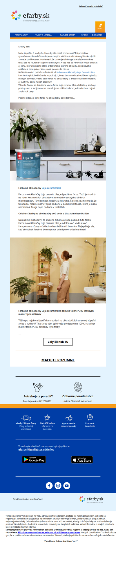 Zrenovujte svoju kuchyňu a kúpeľňu: Kvalitná farba na obkladačky