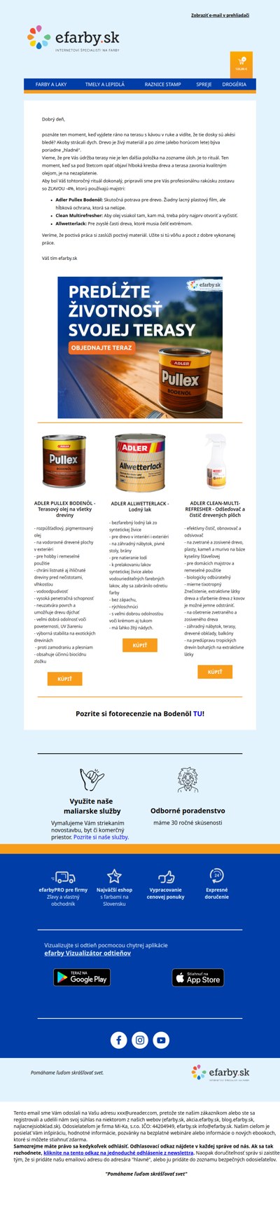 Pre Vašu terasu len to najlepšie: Profesionálny systém Adler teraz výhodnejšie