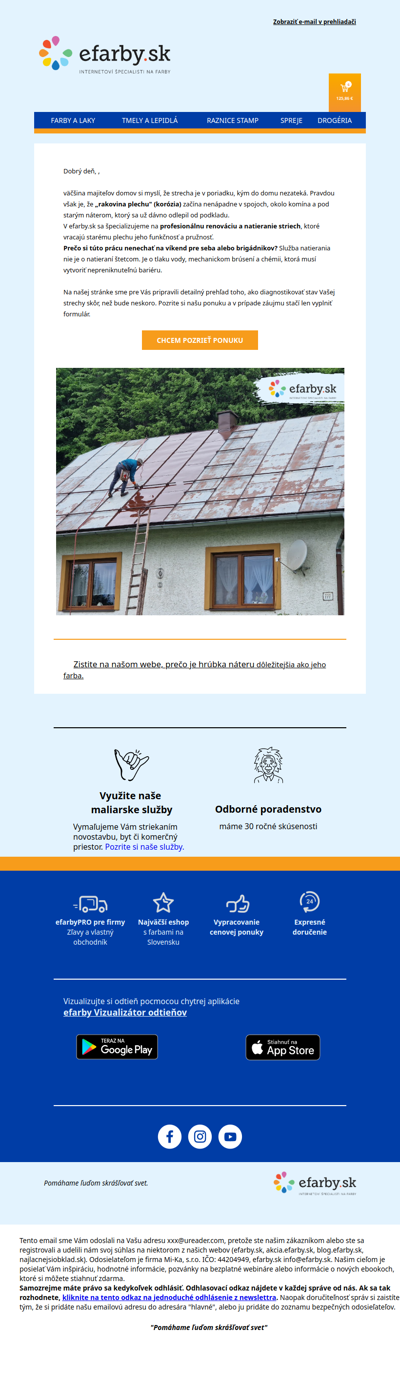 Kedy ste naposledy skontrolovali spoje na streche?