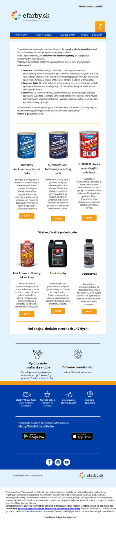 Naša technológia ochrany striech stojí na týchto 3 pilieroch