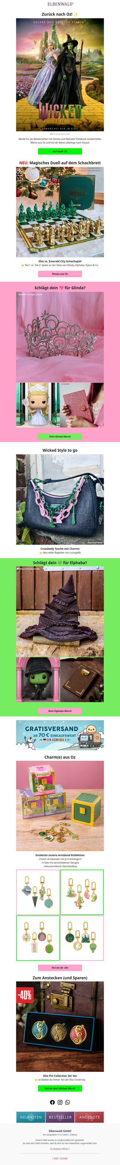 Deine Wicked Highlights zum Kinostart 💖💚