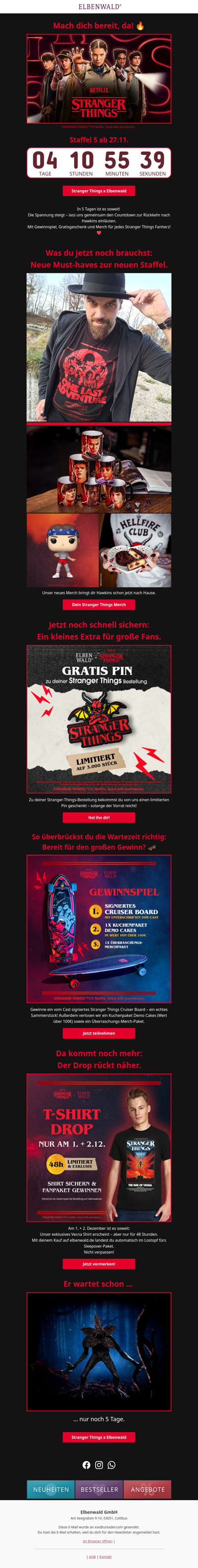 Stranger Things - Noch 5 Tage bis Staffel 5 ⏰