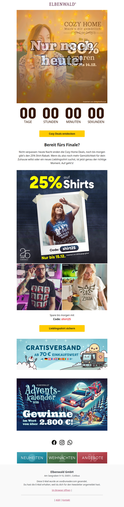 👉 Letzte Chance für bis zu 30% Cozy Home Rabatt