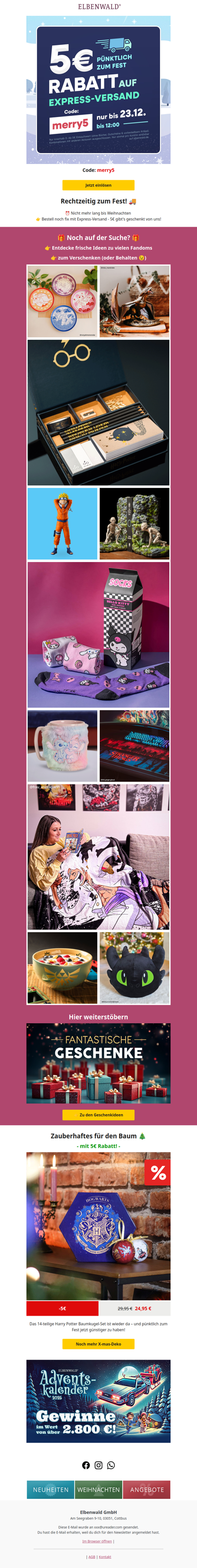 5€ sparen: nutze den Express-Versand 🚀