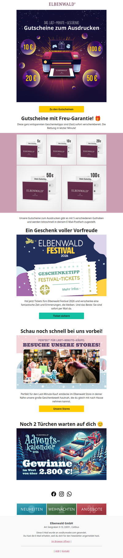 Gutscheine 👉 Der Last-Minute-Geschenk-Tipp 🚀