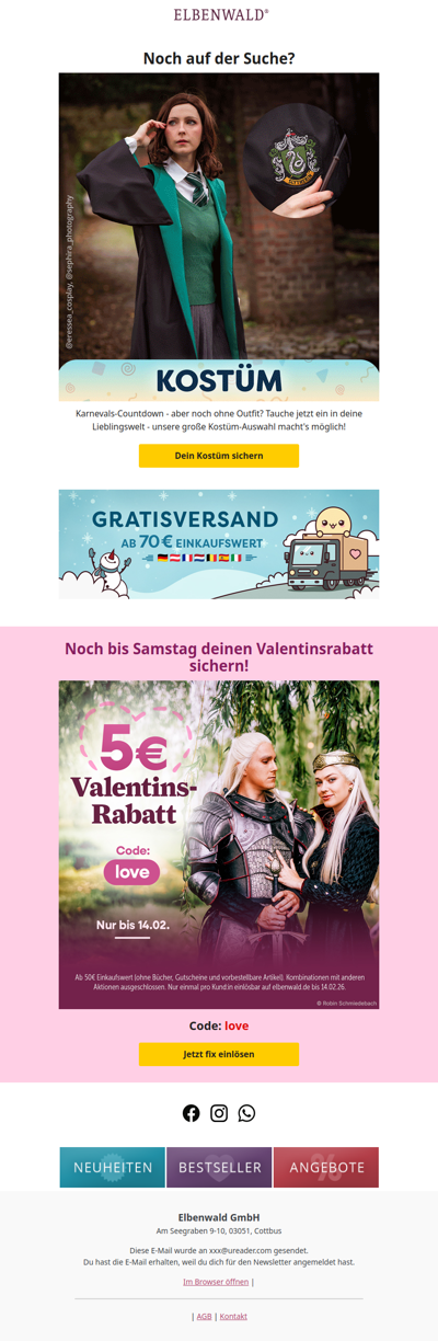 Kostüm-Countdown: Wer möchtest du sein? 🥳