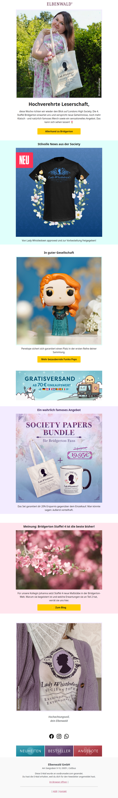 Mehr Bridgerton für dich 💎 dein Merch zu Staffel 4