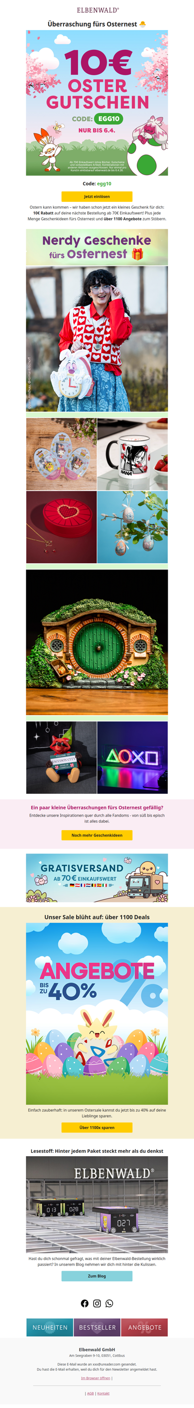 10€ Ostergutschein für dich 🐰