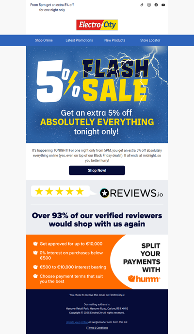 Extra 5% off EVERYTHING (yes, everything!)