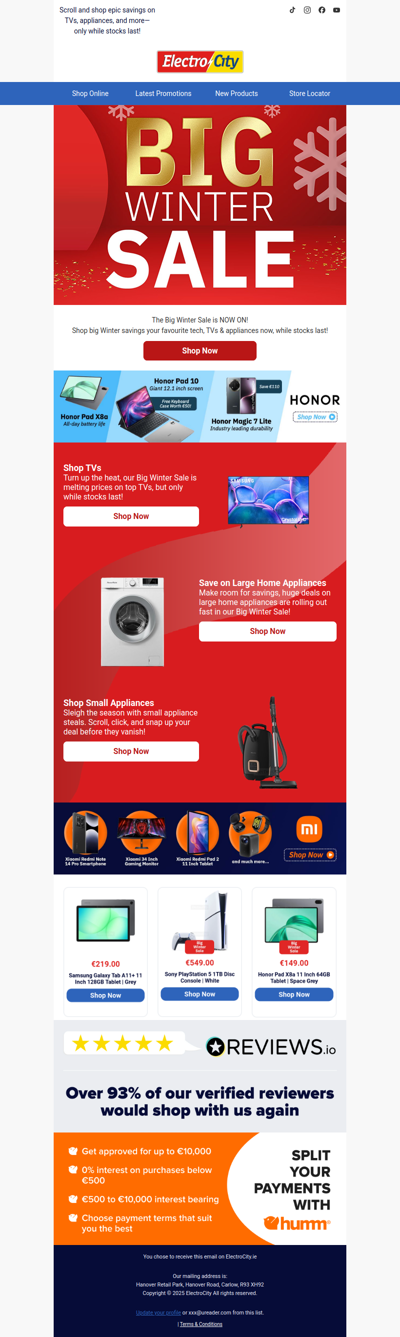 Our Big Winter Sale Is Now On!