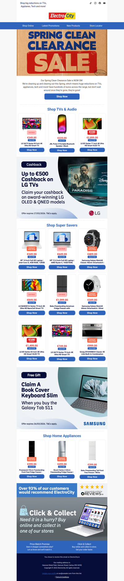 Spring Clean Clearance Sale Now On!