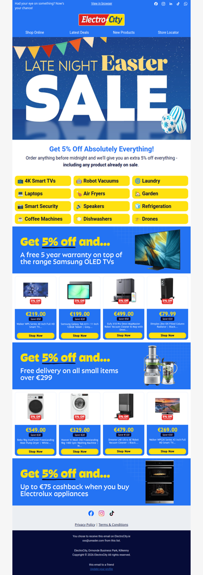 👀 Tonight Only: Extra 5% Off Everything