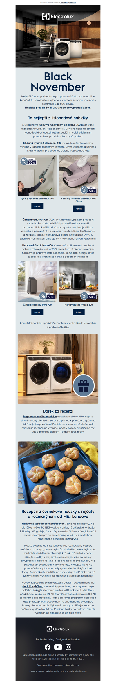 Electrolux Black November je tady!