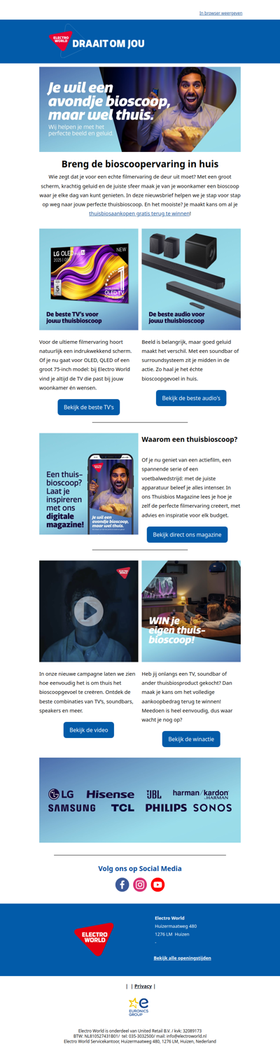 Zo breng je de bioscoopervaring in huis 📽️🍿