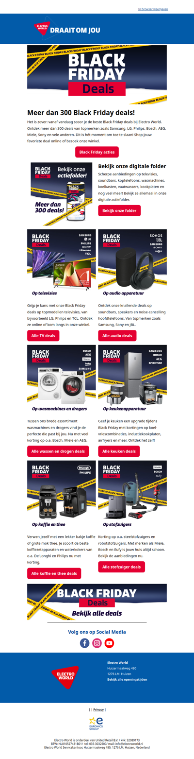 Dit jaar meer dan 300 Black Friday deals 🔥