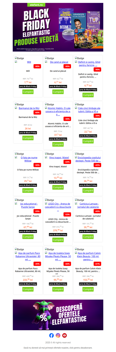 🖤 Exclusiv: produsele vedetă de Black Friday fac furori!