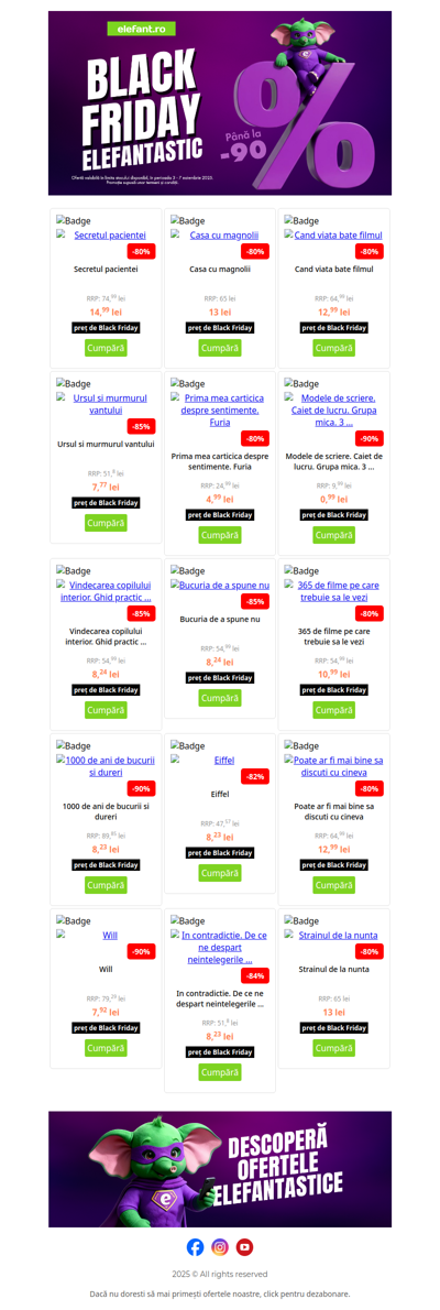 🖤 Black Prices cu până la -90%!