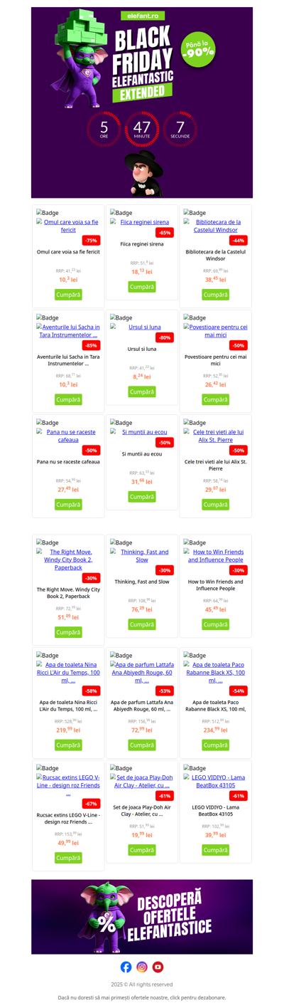 ⏰ Ultimele ore de Black Friday!