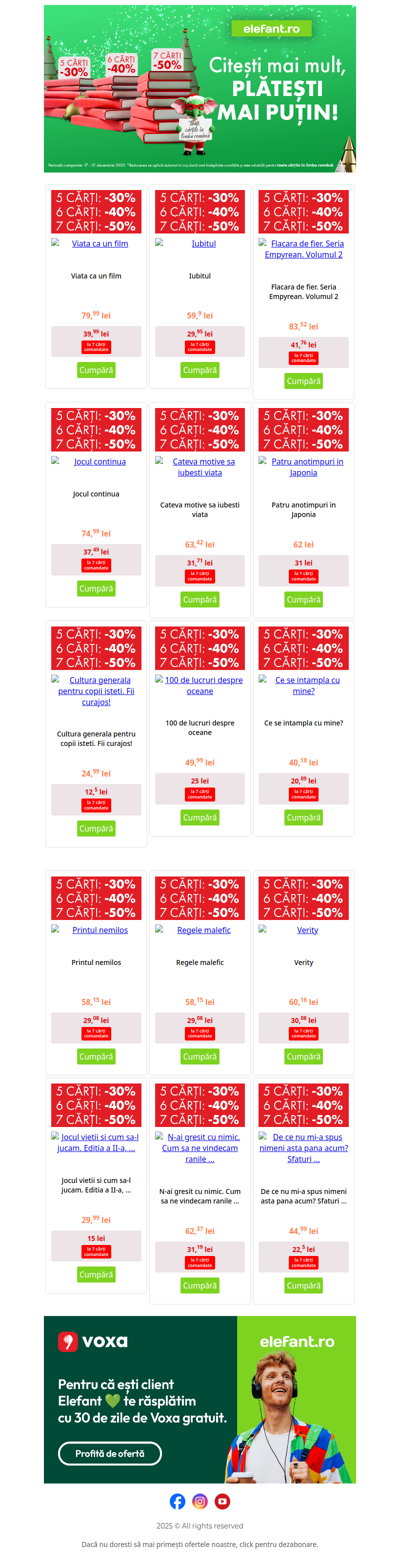 🎉 Ultima șansă! Profită de ofertele progresive: -30%, -40% și -50% la titlurile preferate!