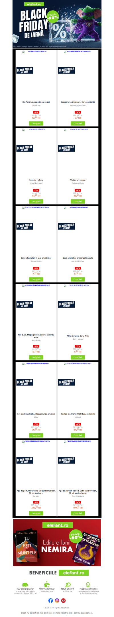 🖤 Black Prices cu până la -90%!