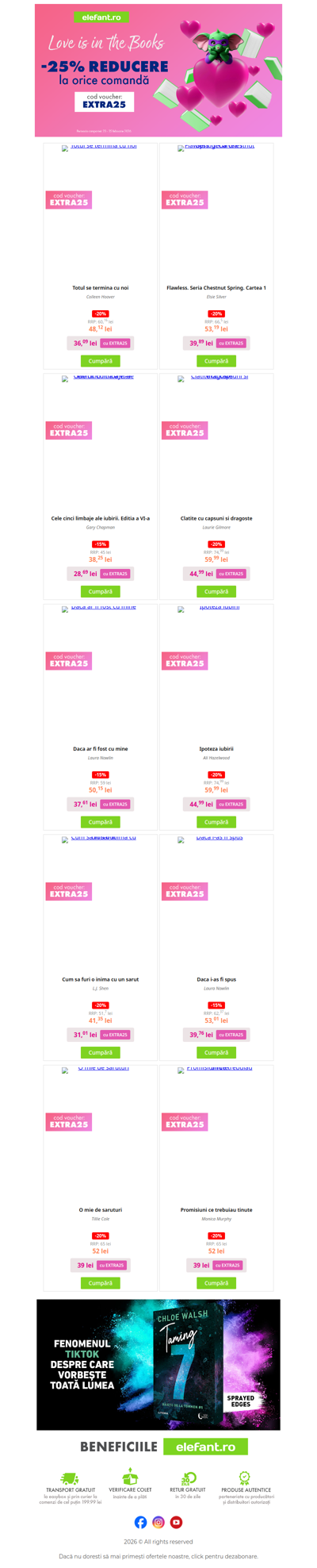 Ai -𝟐𝟓% 𝐫𝐞𝐝𝐮𝐜𝐞𝐫𝐞 𝐄𝐗𝐓𝐑𝐀 la orice comandă 💕