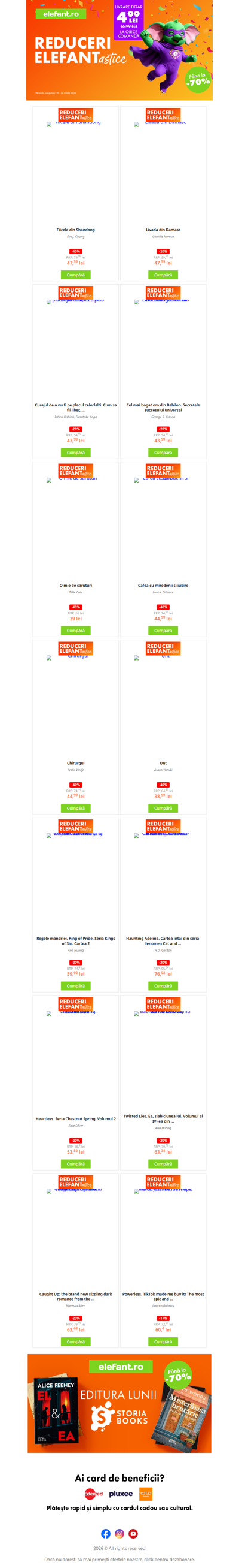 🚚 Transport 4,99 lei + super reduceri de până la 70%? Da, chiar azi! 🔥