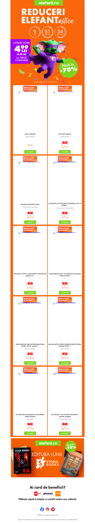 Ultimele ore de Reduceri Elefantastice ⏰