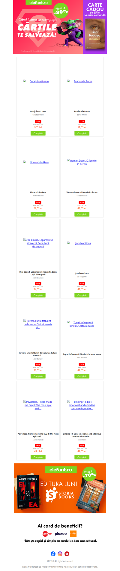 🎁 Carte CADOU la orice comandă? Da, ai văzut bine 😍