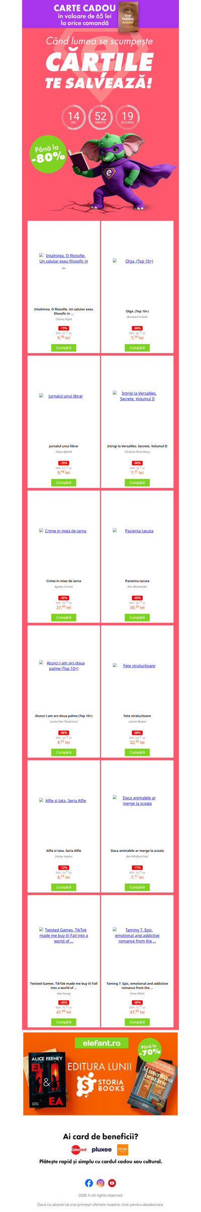 ⏰ Ultimele ore! Doar azi CADOU la orice comandă!