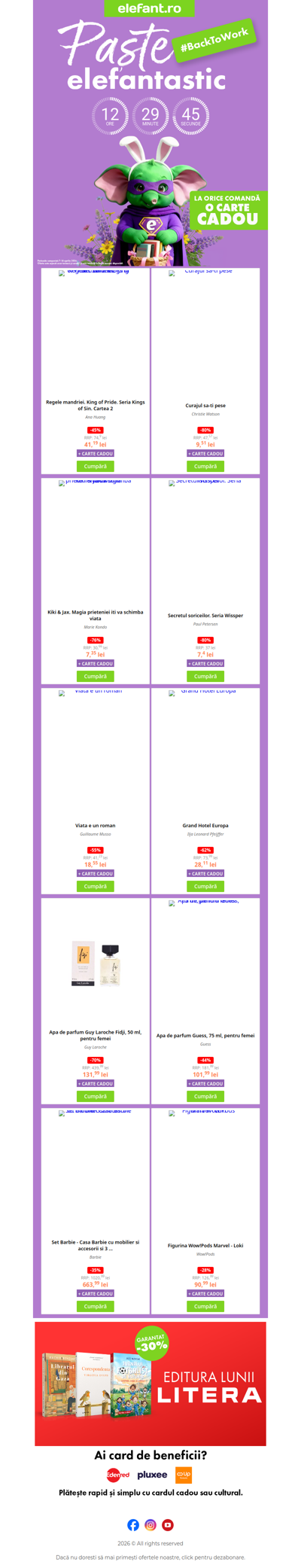 🏨 #Back to Work: 🎁 Carte CADOU la orice comandă!