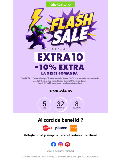 ⏳ Tic-Tac - Cod: EXTRA10 dispare în 6 ore!