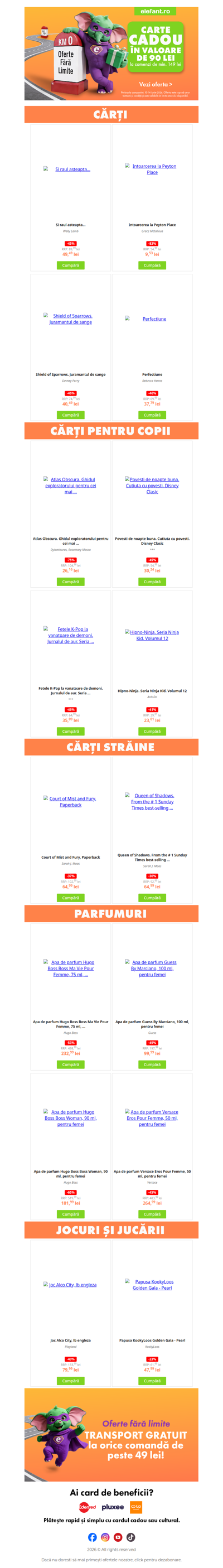 🎁 Carte Cadou și Transport Gratuit 🚚