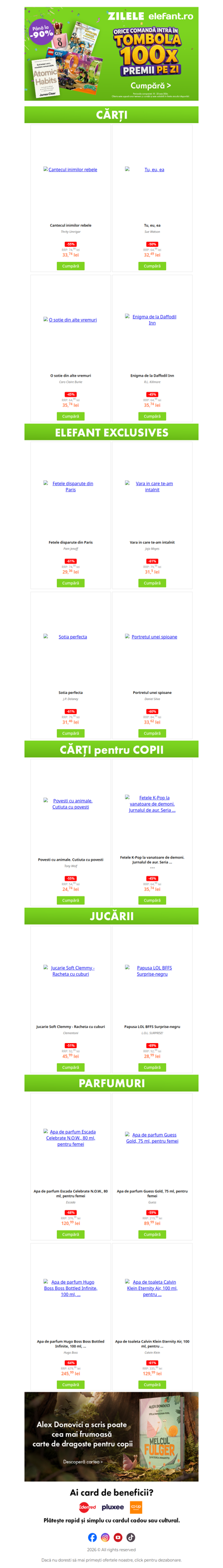 🎁 100 de premii pe zi și reduceri de până la -90%!
