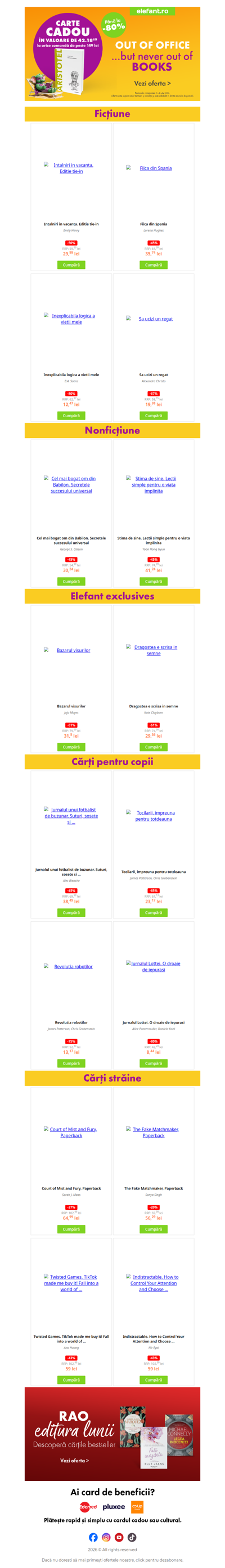 🎁 Ai primit o carte Cadou și reduceri de până la -80% ☀️