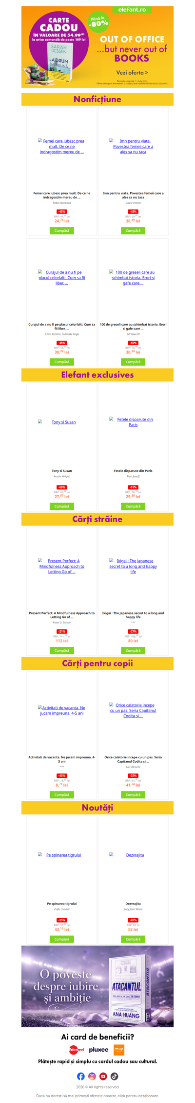 🎁 Oferta zilei: carte Cadou și reduceri de până la -80% 😍