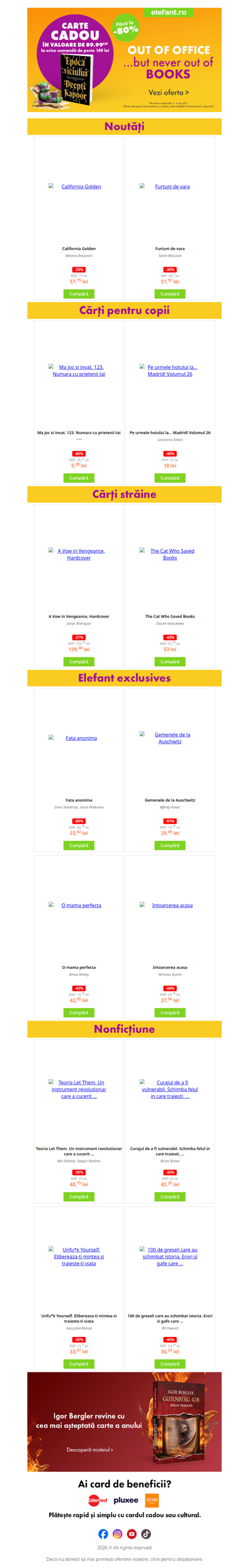 🎁 Descoperă cadoul de azi în valoare de 90 lei 😍