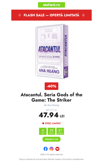 ⚡ Flash Sale: Prinde cel mai bun preț!