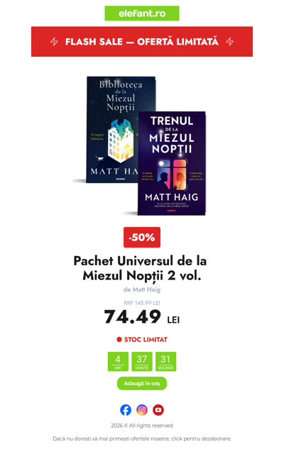 ⚡ Flash Sale: Pachet Universul de la Miezul Nopții!