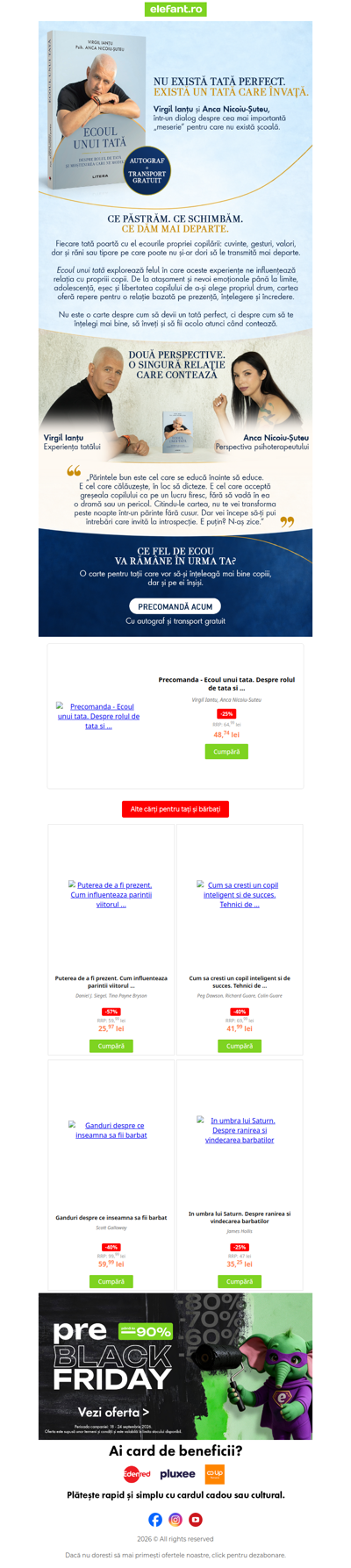 👨‍🍼Virgil Ianțu și Anca Nicoiu-Șuteu, într-o carte despre paternitate