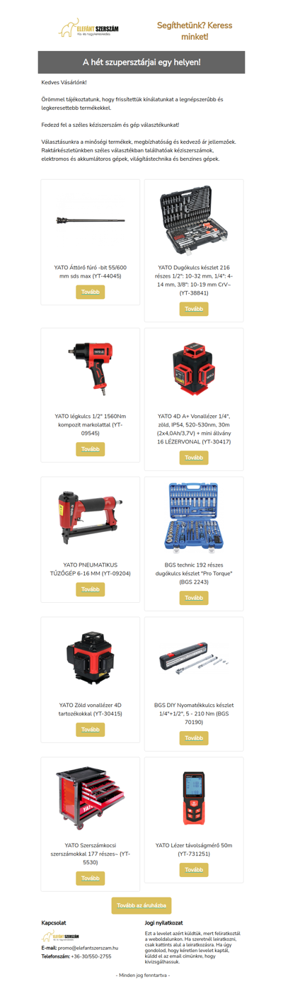 Kiválogattuk neked a webáruházunk legjobbjait!