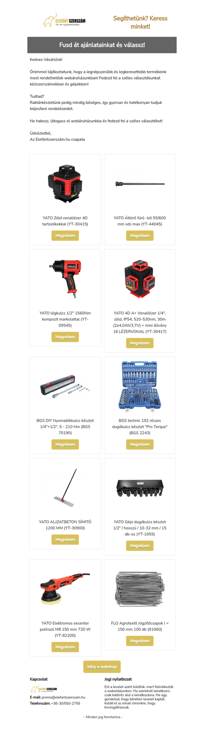 Nézd csak mi mindennel készültünk Neked!