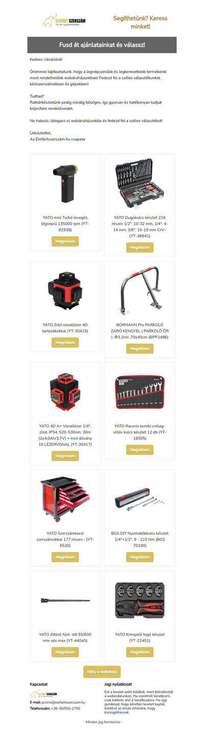 Nézd csak mi mindennel készültünk Neked!